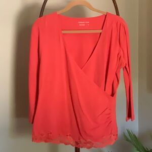 Crossover Lace Wrap Top